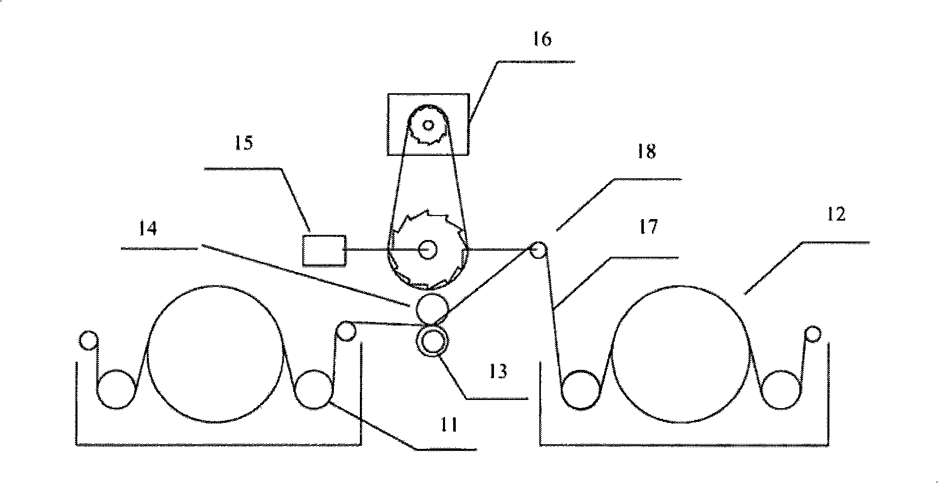 Tension detecting method and device of cloth