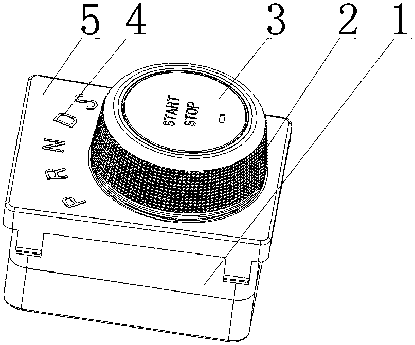 Knob type gear shifting switch of automobile