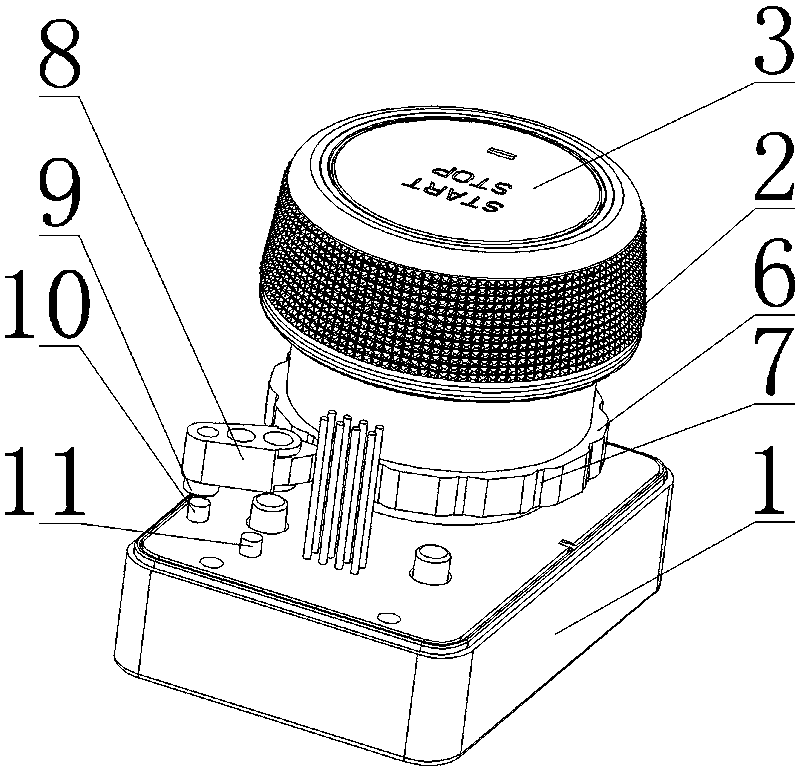 Knob type gear shifting switch of automobile