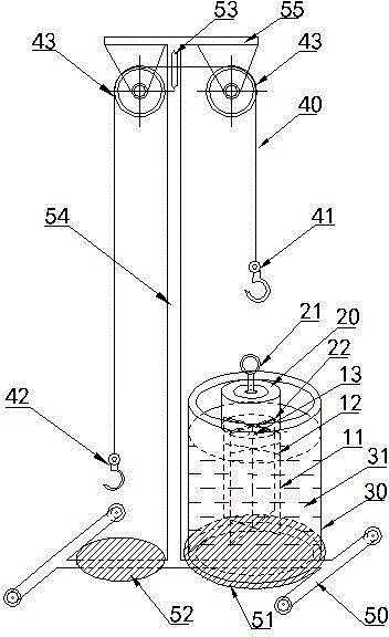 Adhesive dipping component and device for testing viscosity of soy-based formaldehyde-free wood adhesive