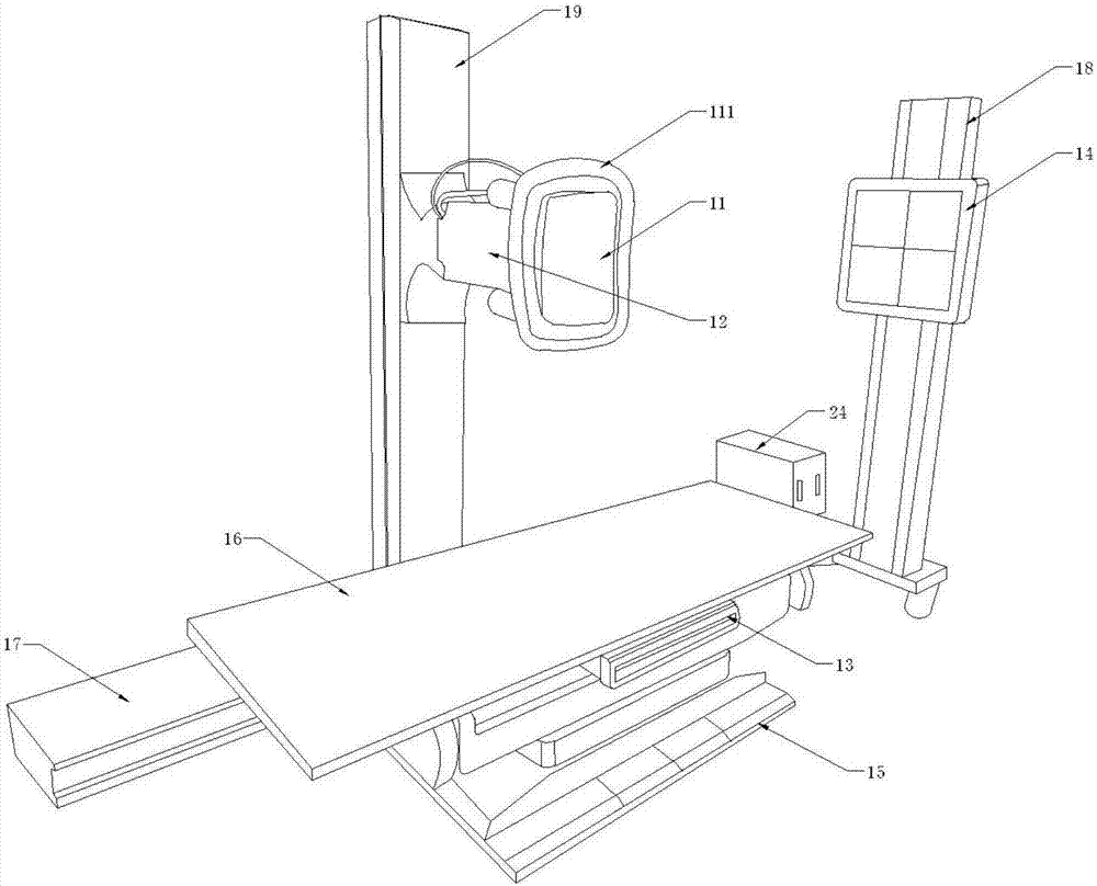 High-automation double-column X-ray photographing system and X-ray photographing method