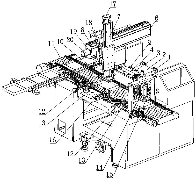 Inner lining paper gluing and bonding mechanism of paper box machine