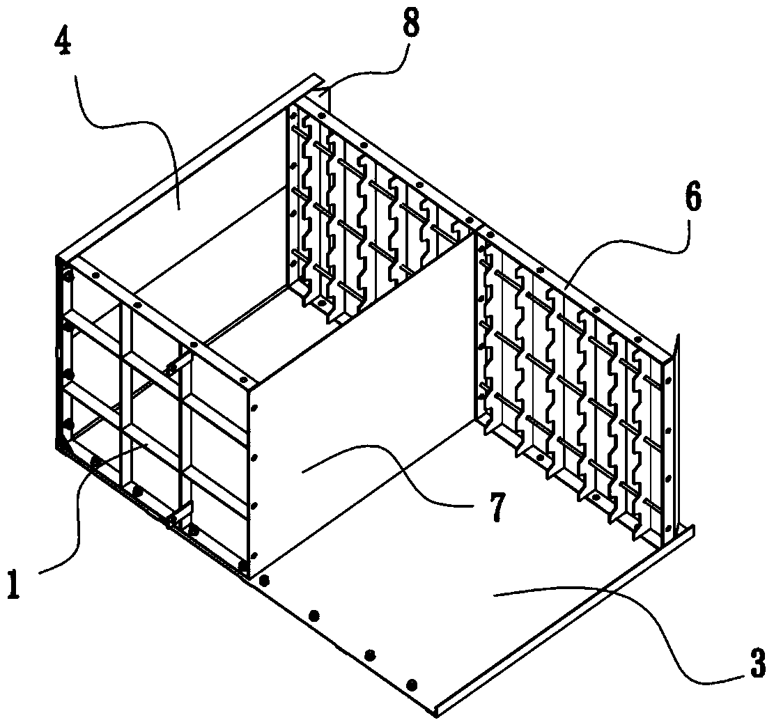 A modular box and assembly method for scr denitrification catalyst