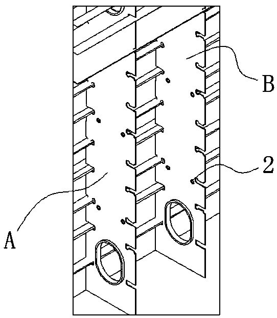 A scaffold construction method based on structural opening