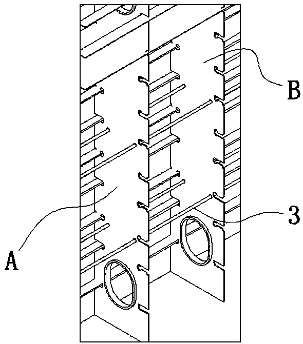 A scaffold construction method based on structural opening