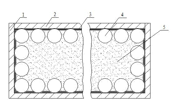 Glass fiber reinforced plastic composite material and composite process