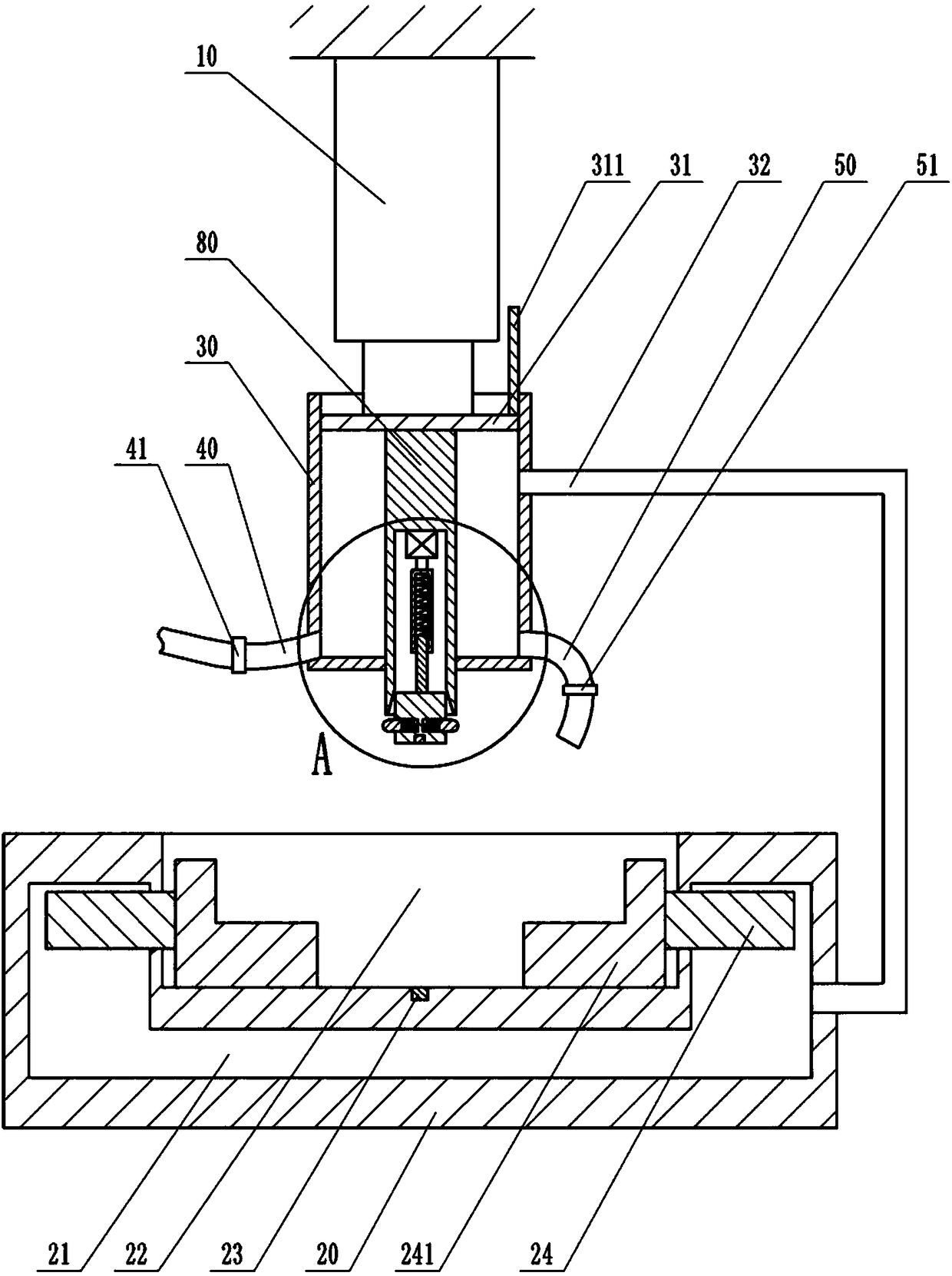 Punching and grinding integrated device