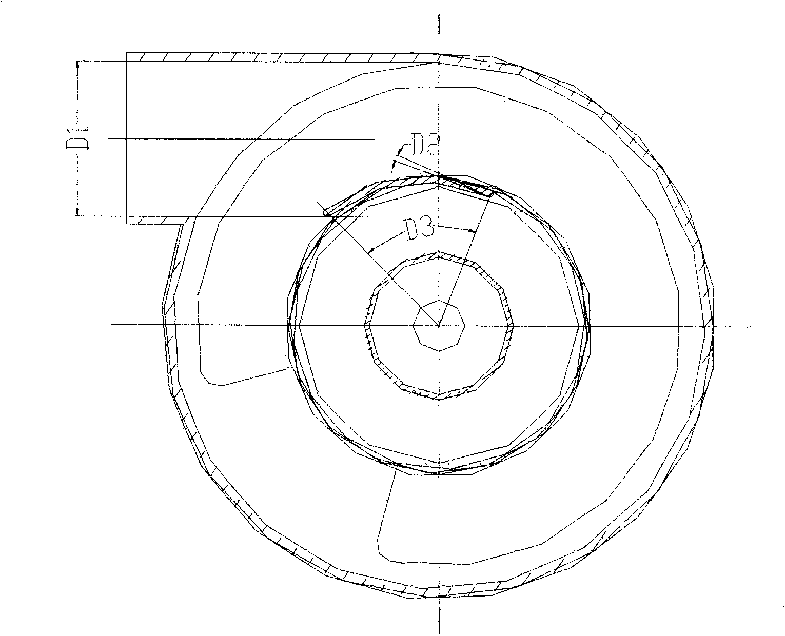 Inner core acceleration type cyclone separator
