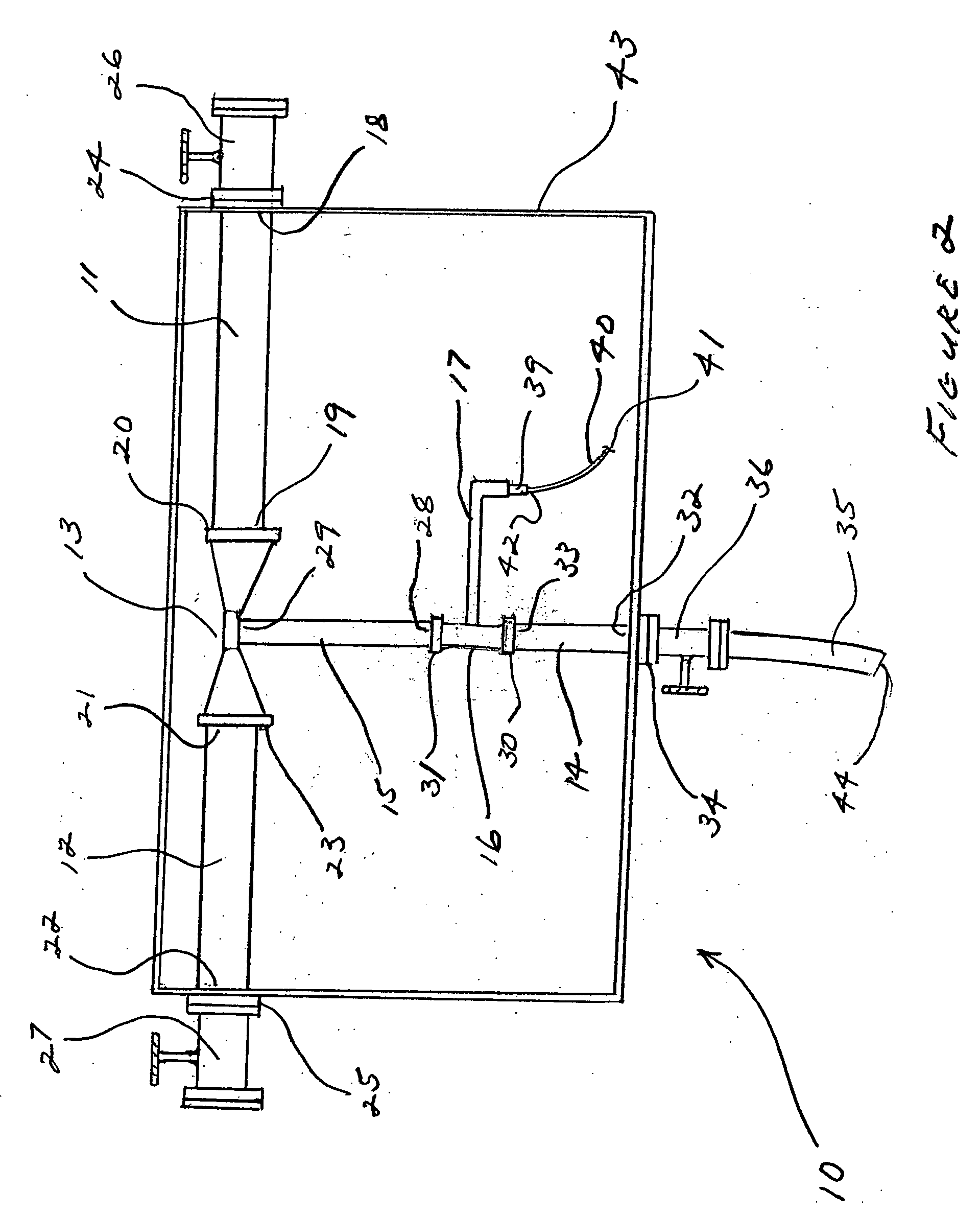 Biological fluid treatment and disposal apparatus and method