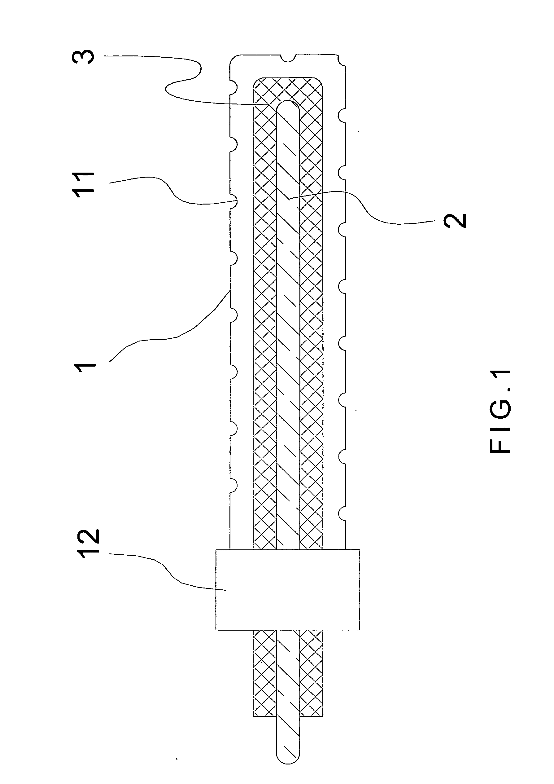Lateral-flow waste gas treatment device using nonthermal plasma