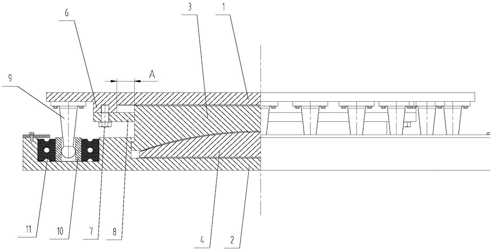 Large-tonnage anti-marine corrosion metal damping and shock-absorbing steel support