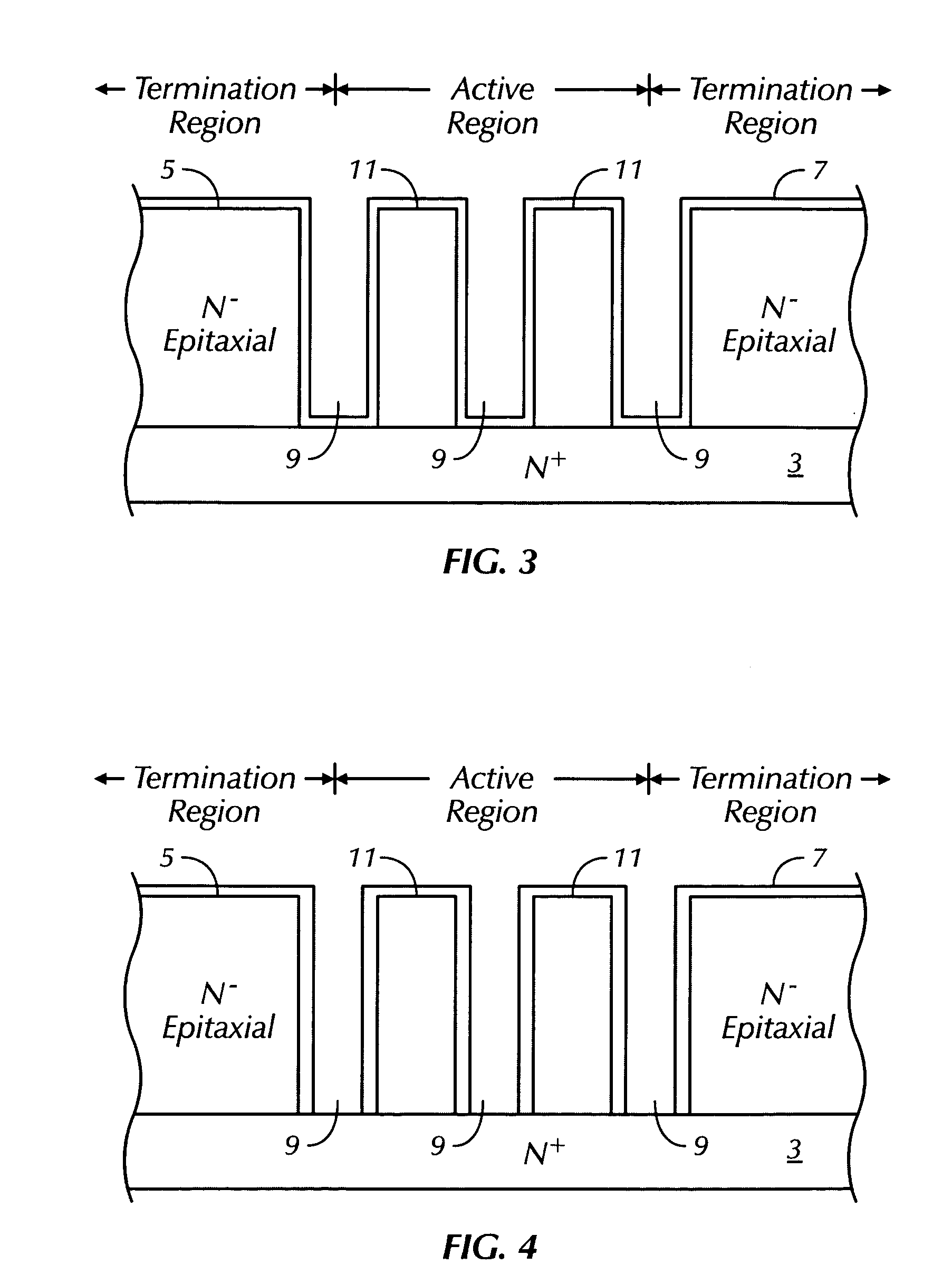 Method of manufacturing a superjunction device with conventional terminations