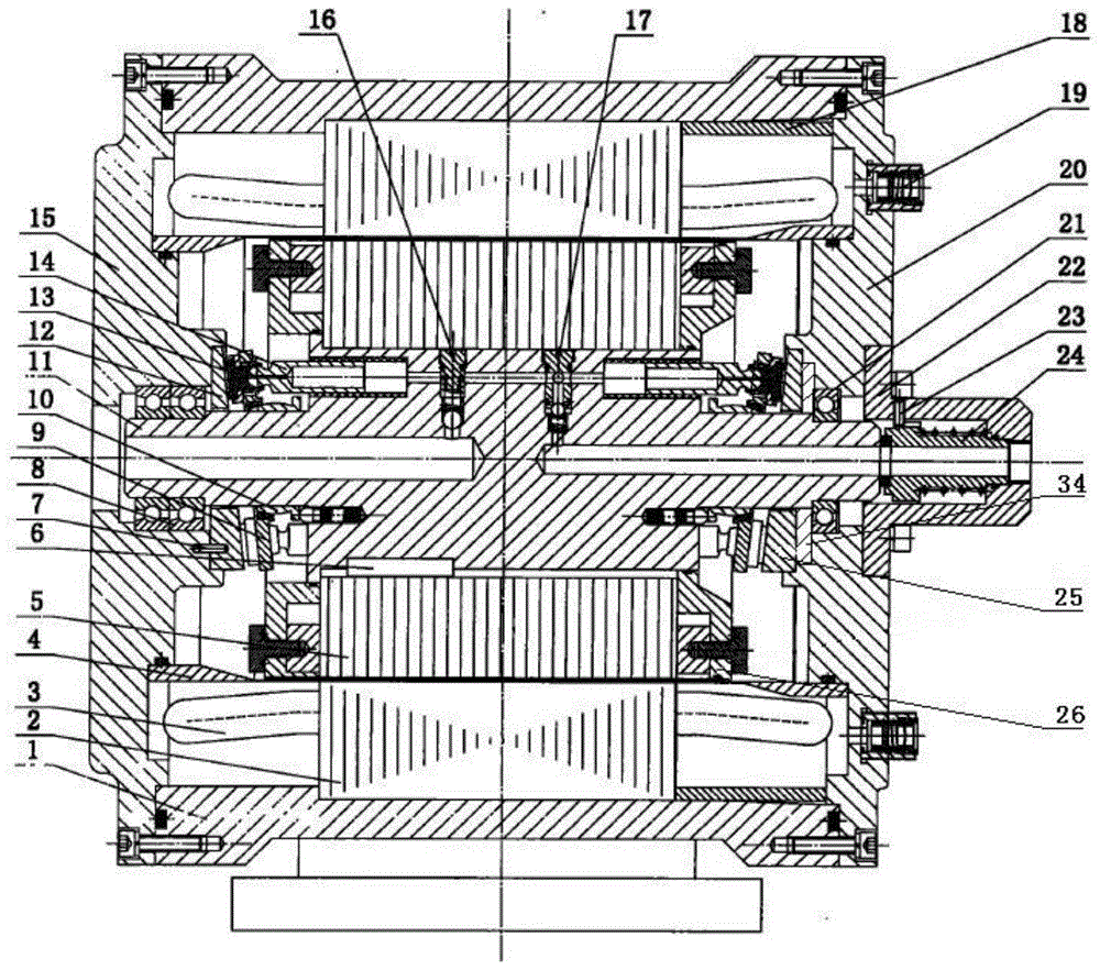 A double swash plate plunger type variable pump