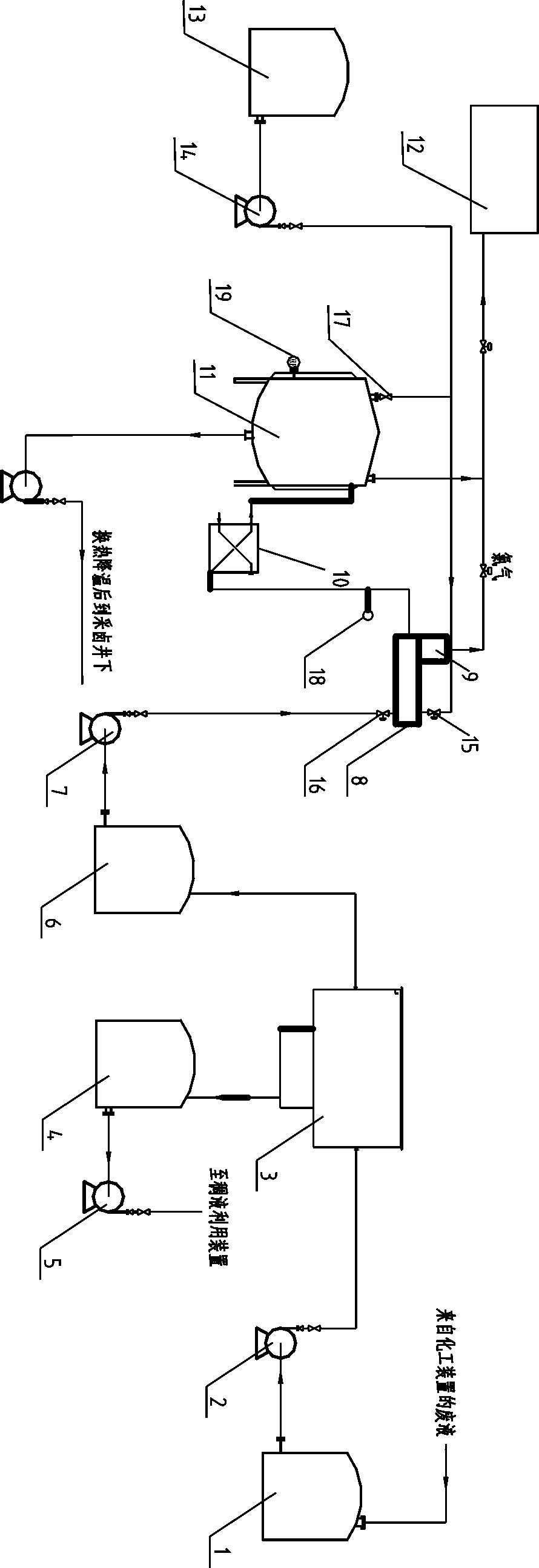 Comprehensive treatment process and treatment device of calcium-containing suspended solids and chlorine and salt-containing waste liquid