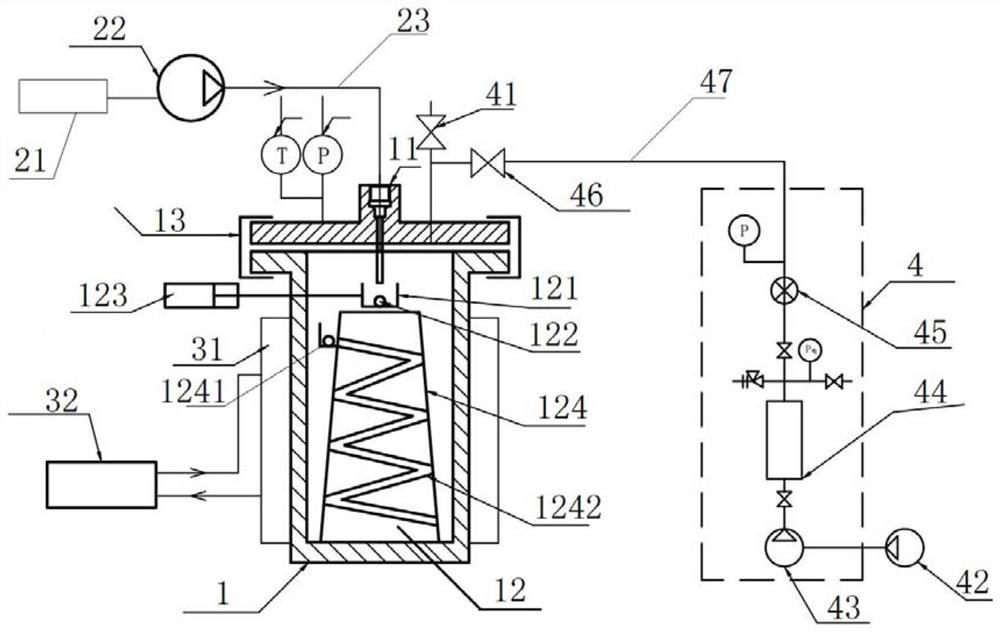 High-pressure environment marine microorganism solid separation culture device and culture method