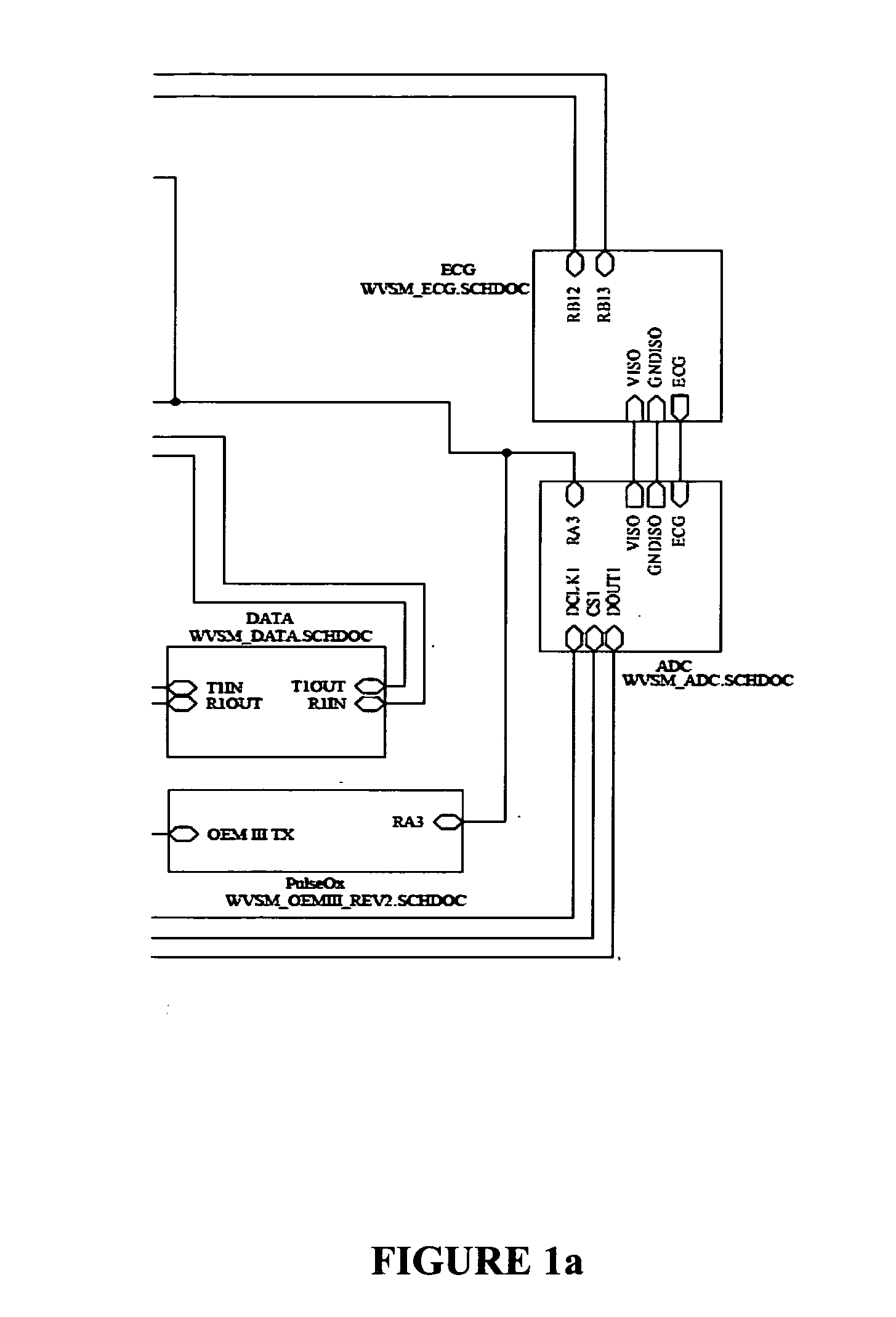 Device and system for wireless monitoring of the vital signs of patients