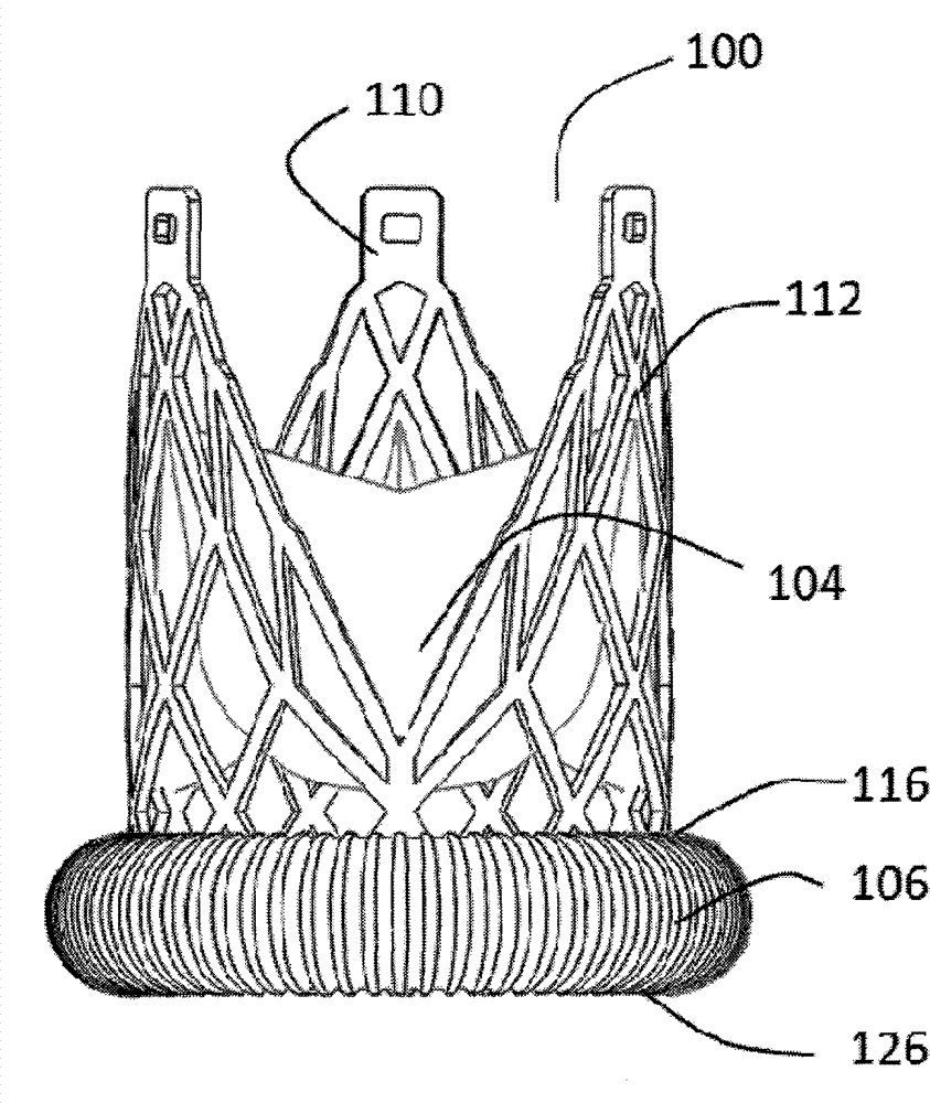Aortic valve stent capable of preventing perivalvular leakage