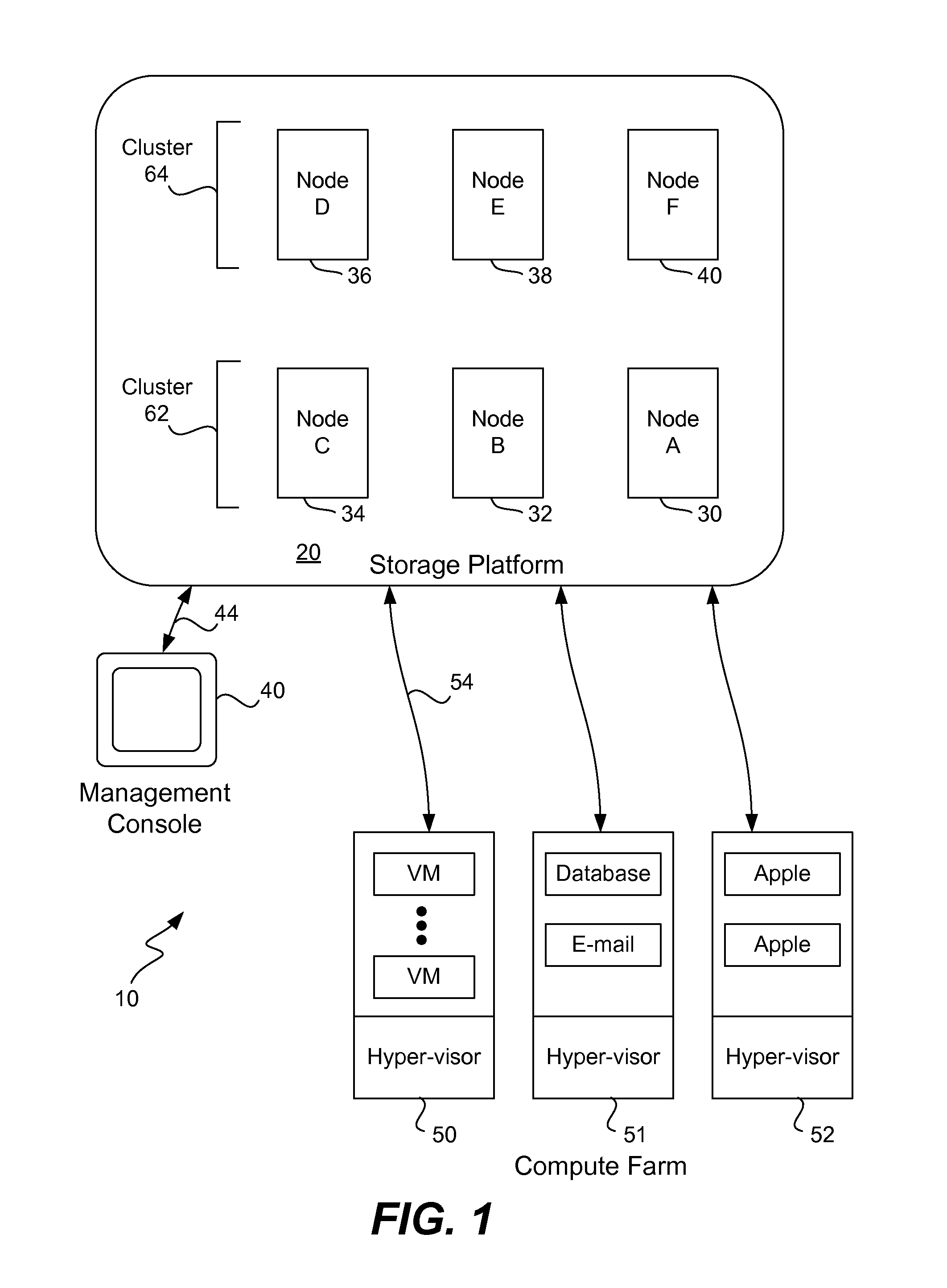 Storage system with virtual disks