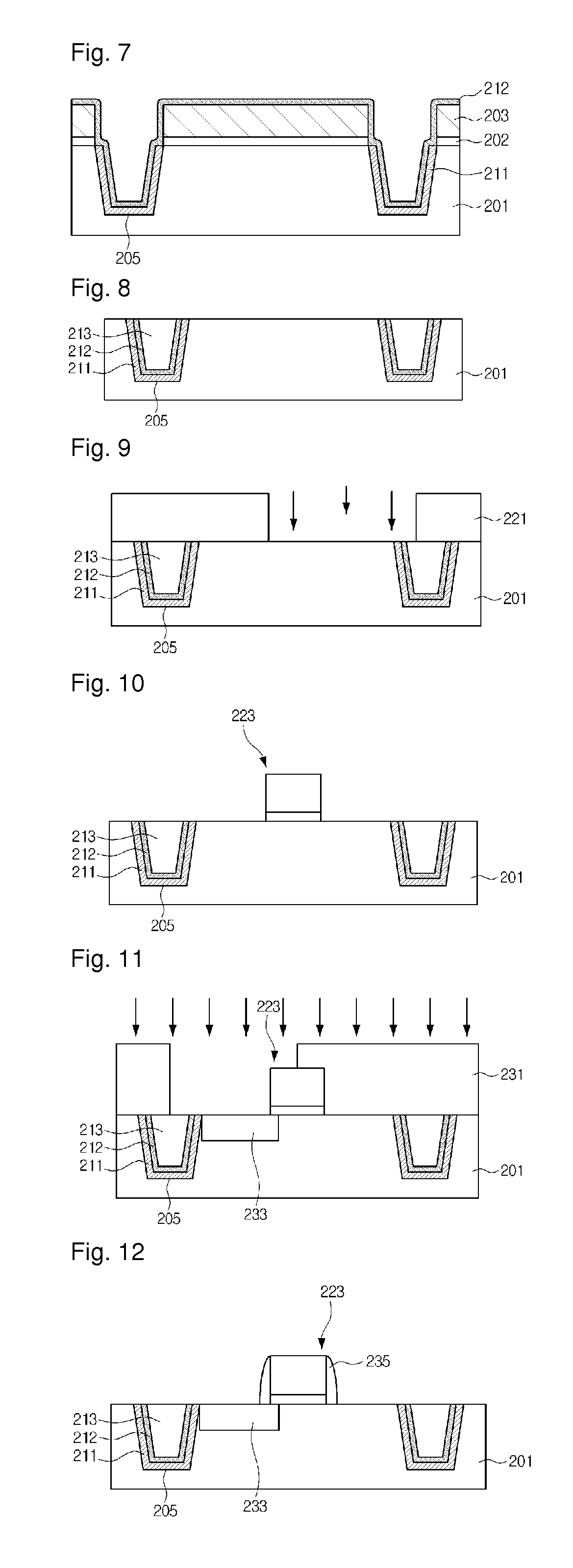 Shallow trench isolation structure having air gap, CMOS image sensor using the same and method of manufacturing CMOS image sensor