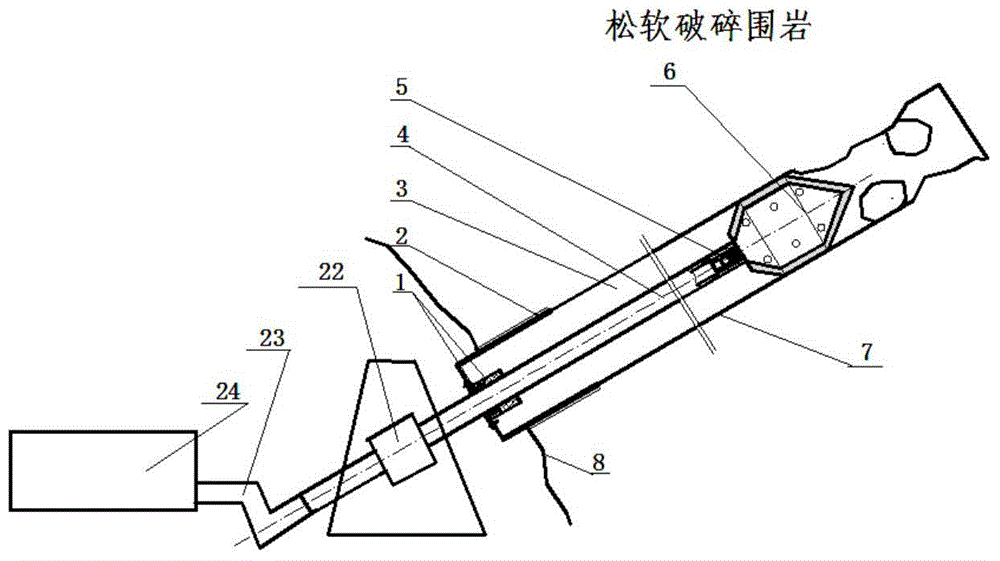 Collapse-prevention two-way rib wing jetting grouting drill bit and using method thereof