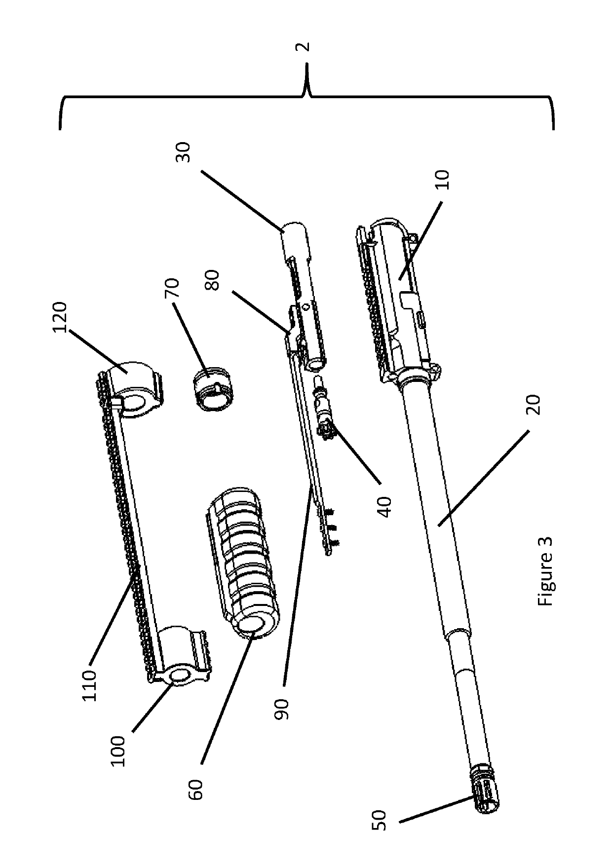 Means for converting semi-automatic firearm to pump-action rifle