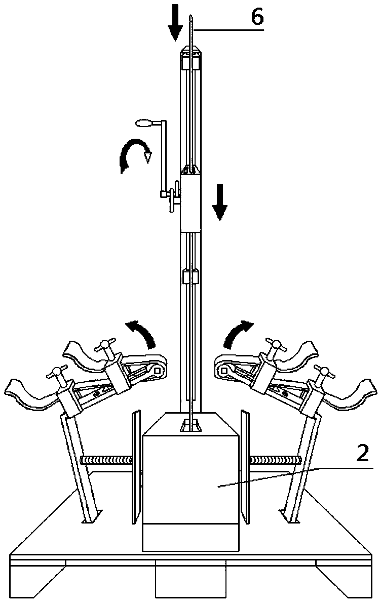 A tinning device for gear-lifting bus bar joints