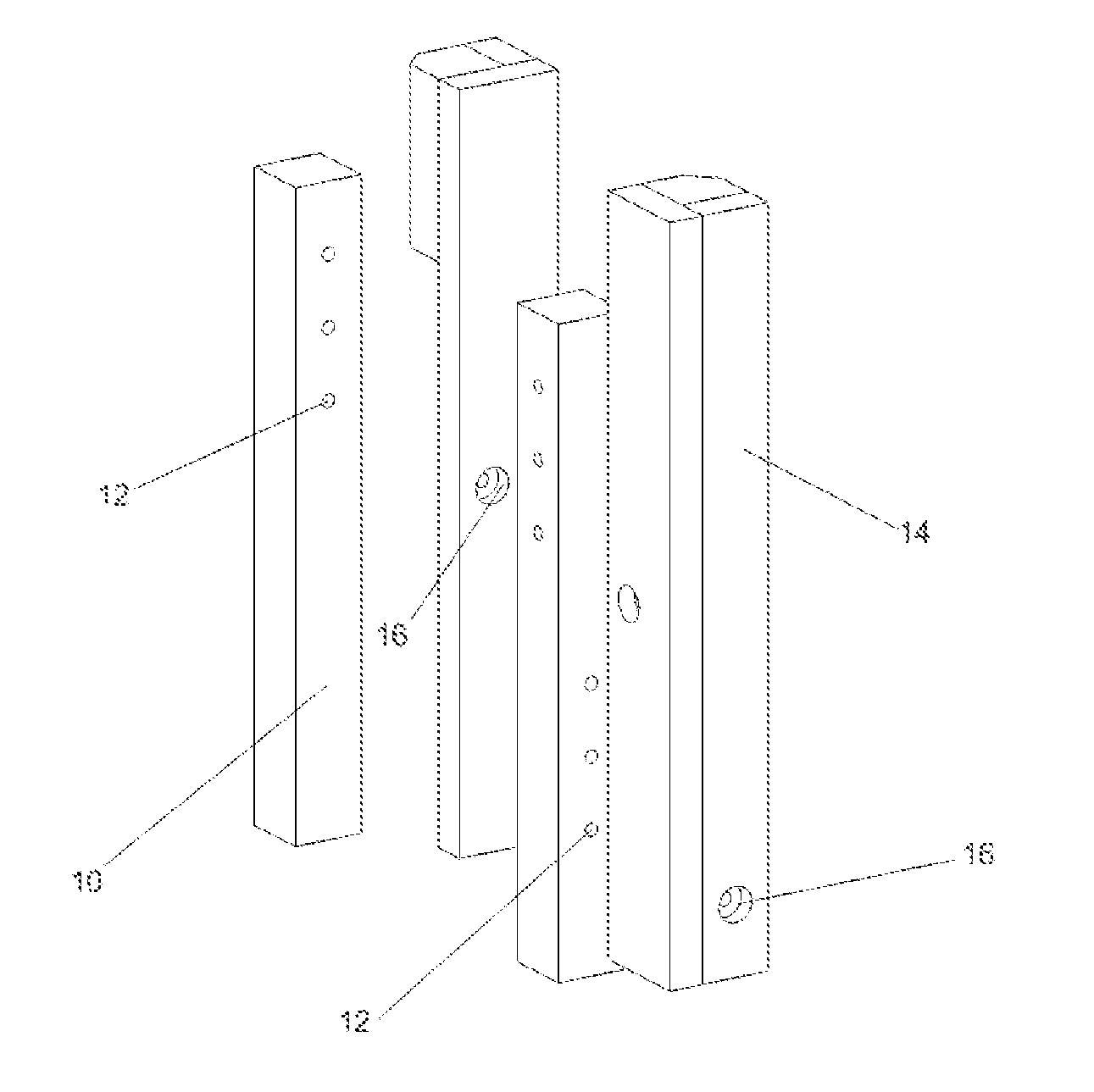 Height Adjustable Supports With The Capacity For Multiple Orientations For Use With Tabletops, Chair Seats And Similar Surfaces