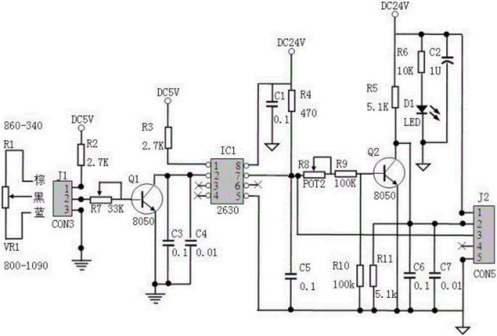 Isolated and anti-interference comparison output circuit