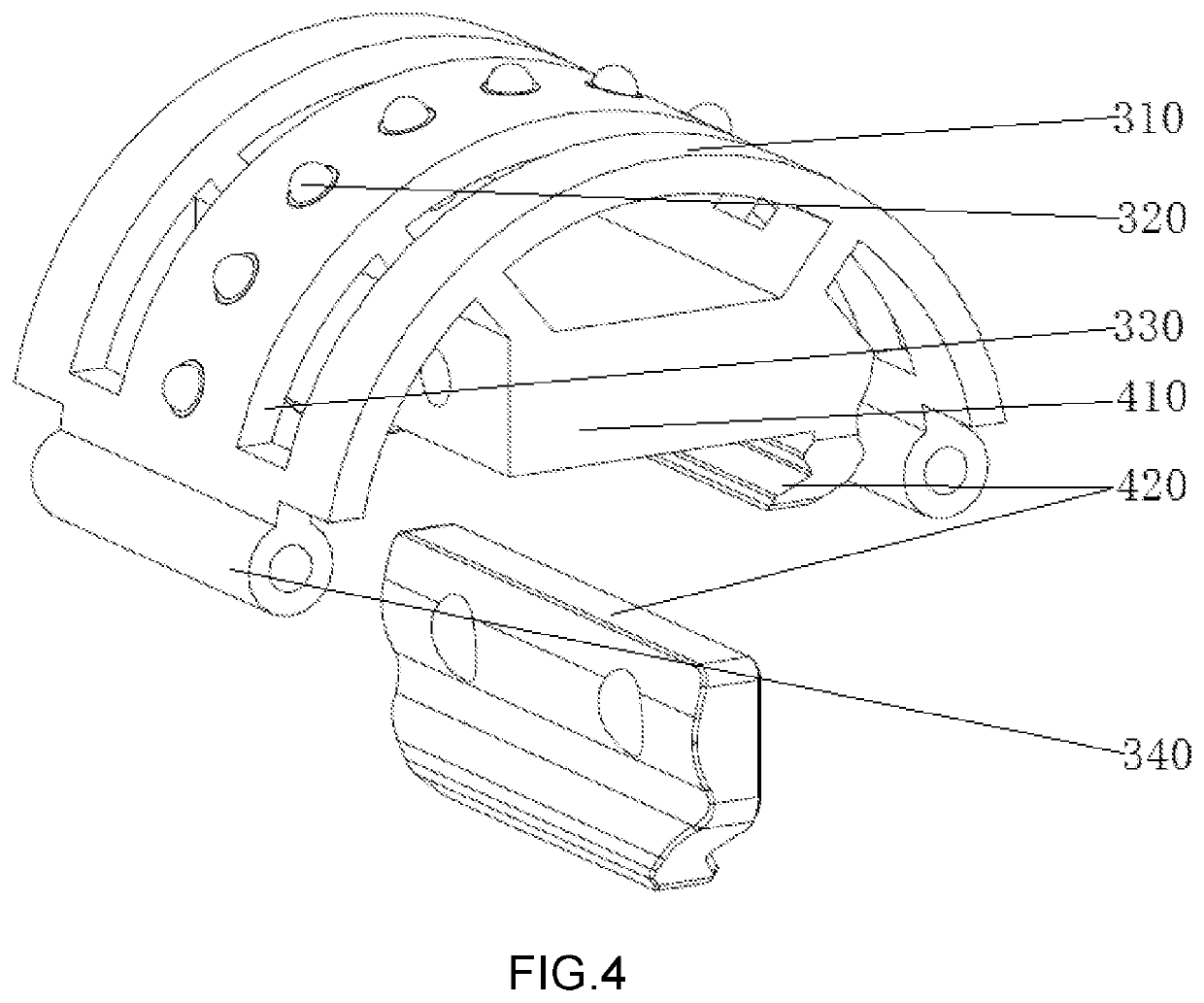 Position adjustable tactical light structure for long gun