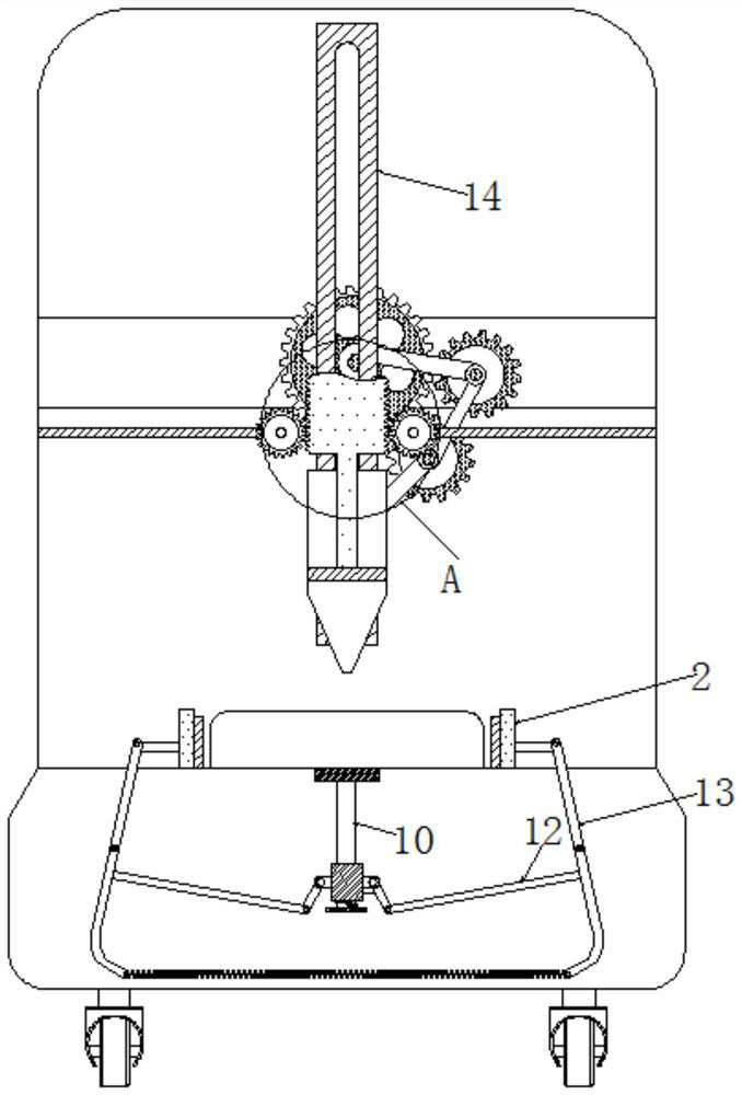 A motherboard dispensing device based on reciprocating motion for quantitative dispensing and synchronous clamping