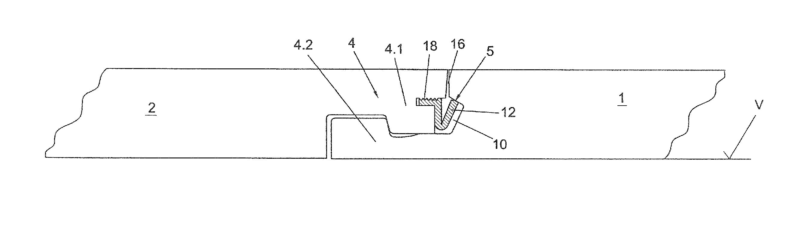 Apparatus for premounting of locking elements to a panel