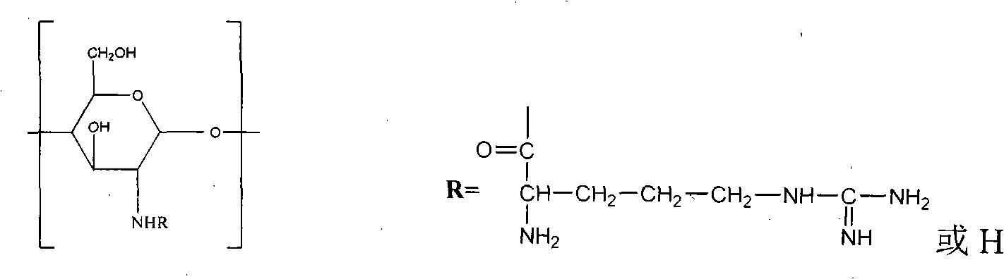 Application of N-arginine chitosan as percutaneous sorbefacient