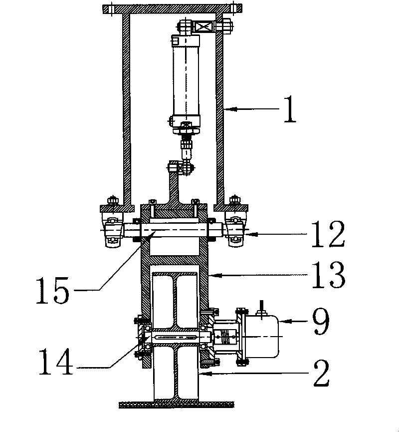 Device for measuring length of transverse cutting machine