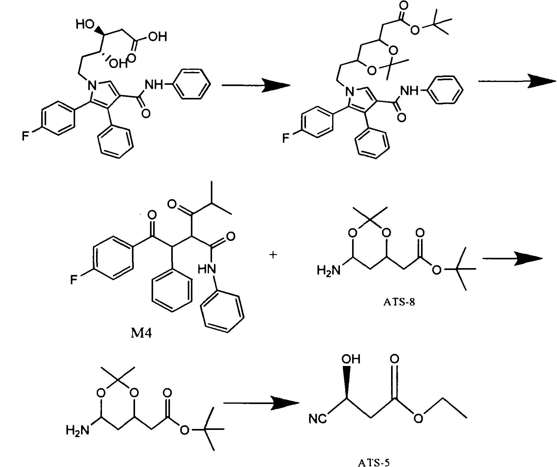 Manufacturing method of atorvastatin intermediate (R)-(-)-4-nitrile-3-hydroxybutyrate