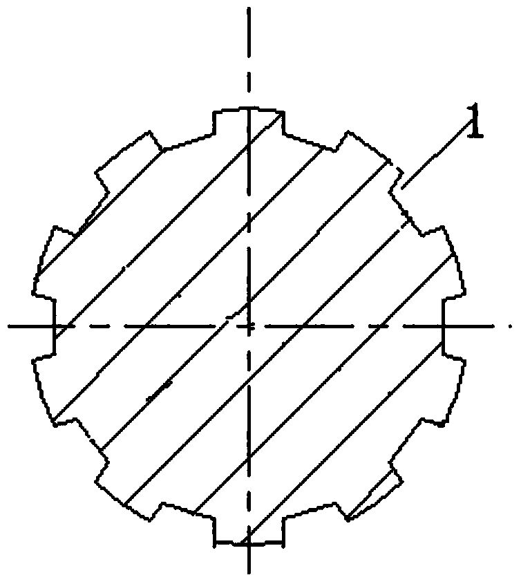Machining method for rectangular splines
