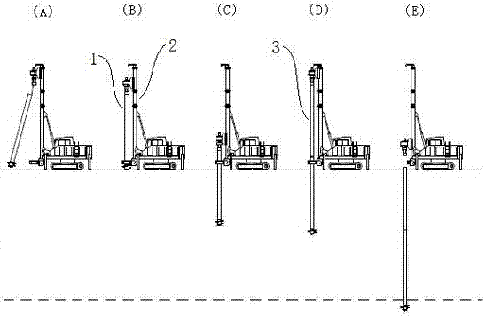 Construction method of spun expanded steel pipe pile