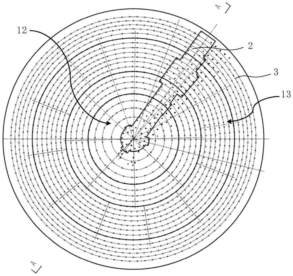 Coal yard foundation structure, construction method thereof and coal yard structure