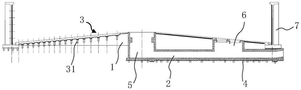 Coal yard foundation structure, construction method thereof and coal yard structure