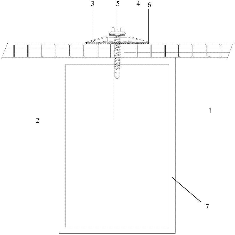 Novel sunlight plate buckle bar and application thereof