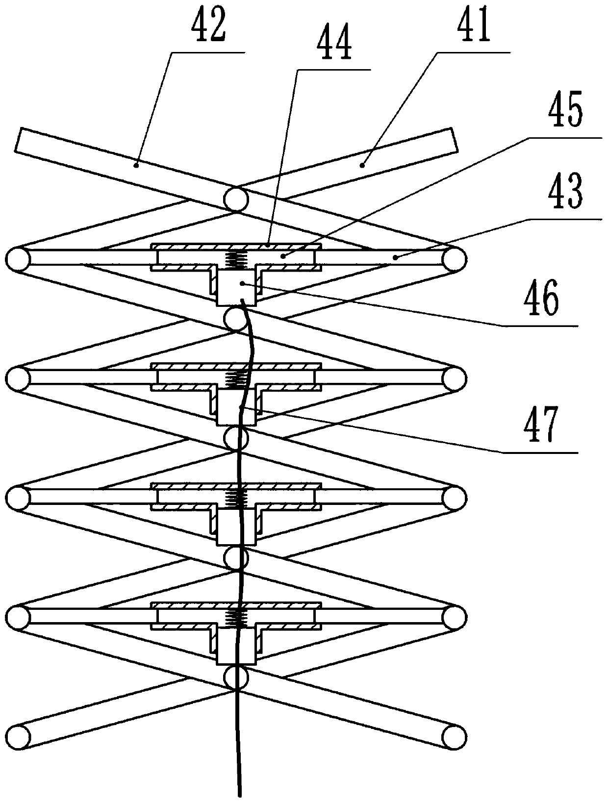 Flue gas exhaust pipe and pipe support