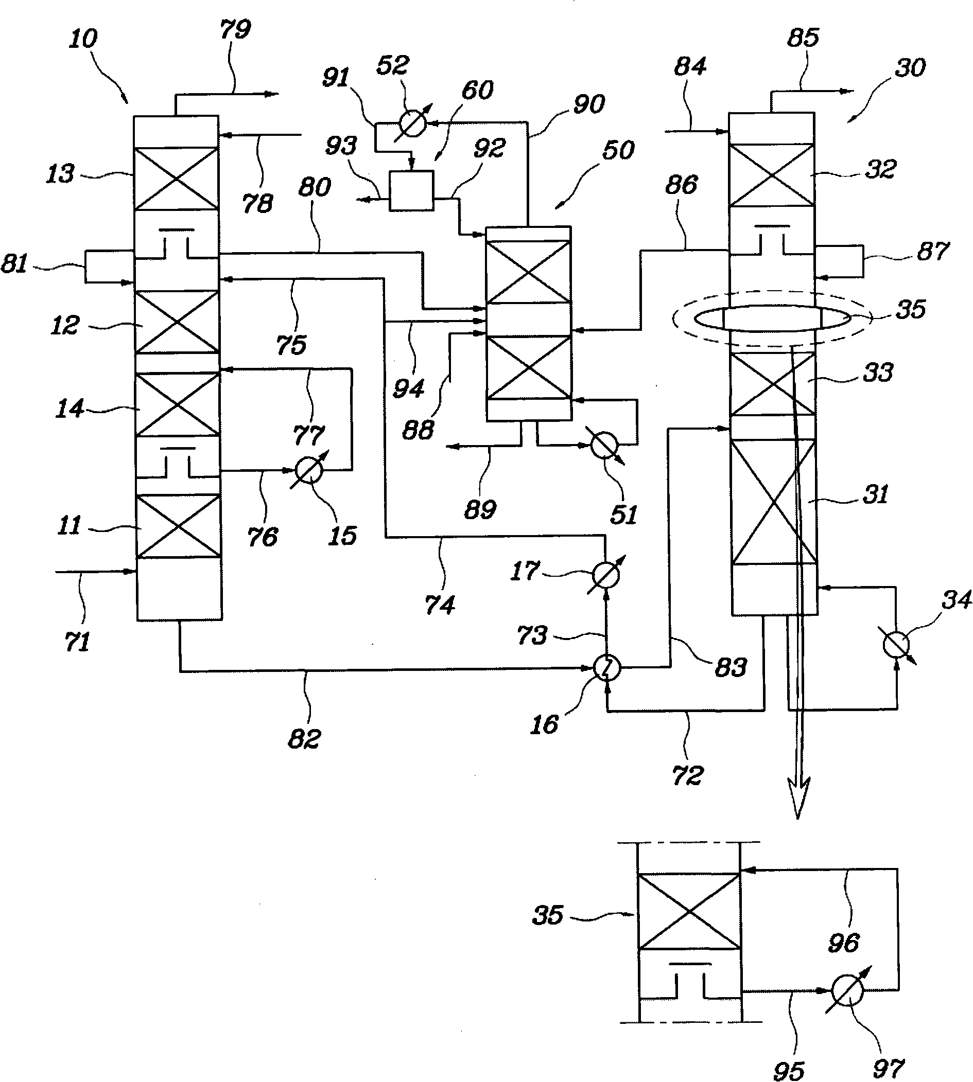 Apparatus and method for recovering carbon dioxide from flue gas using ammonia water