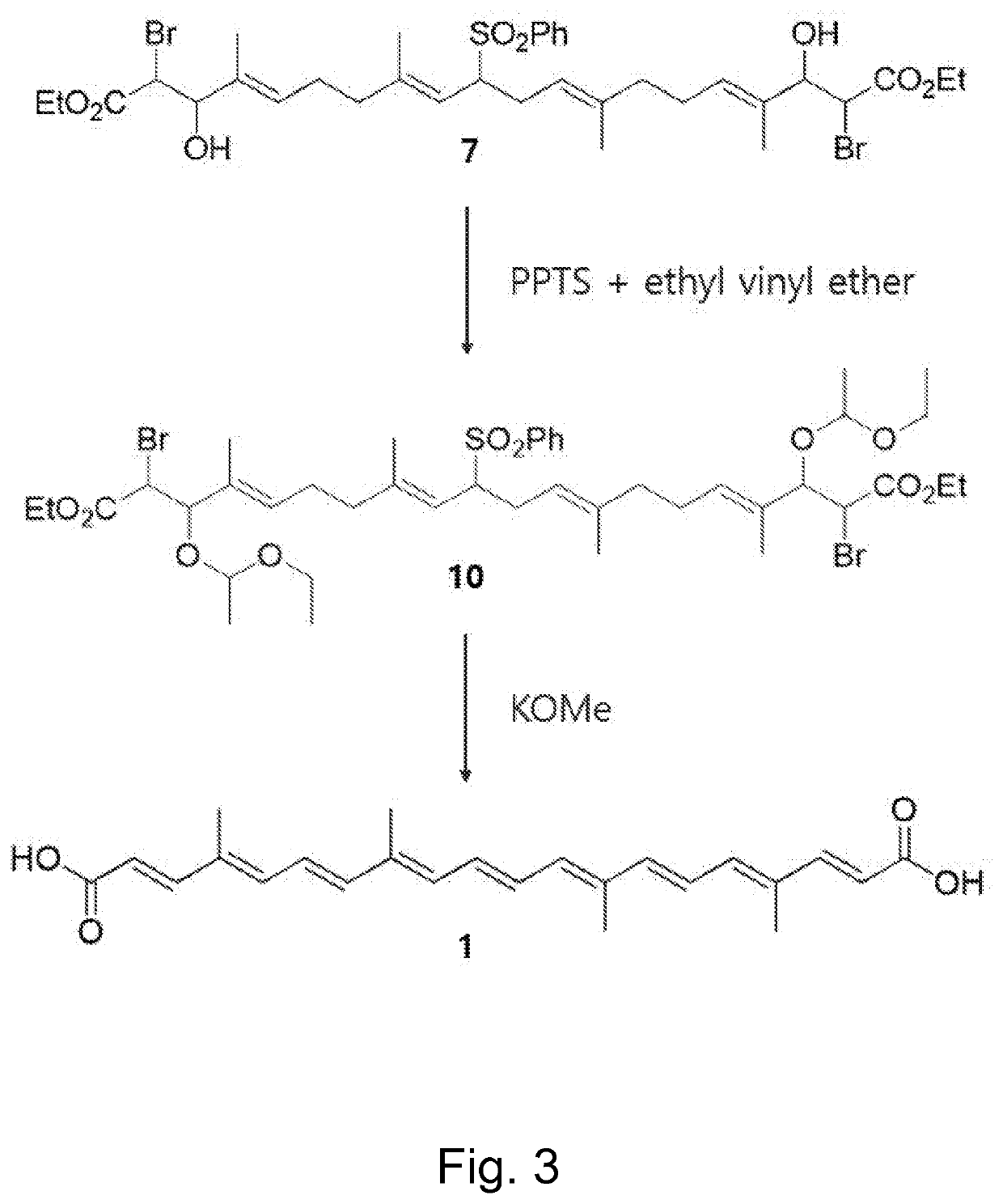 Novel intermediate compound for manufacturing bixin ethyl ester and method of manufacturing the same