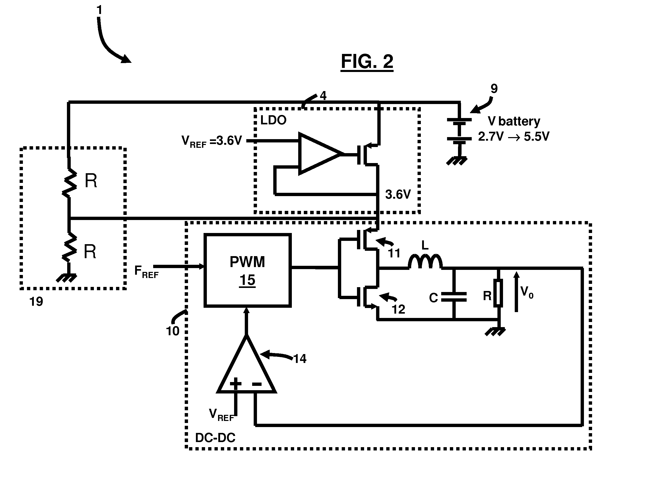 Integrated CMOS dc-dc converter implementation in low-voltage CMOS technology using ldo regulator