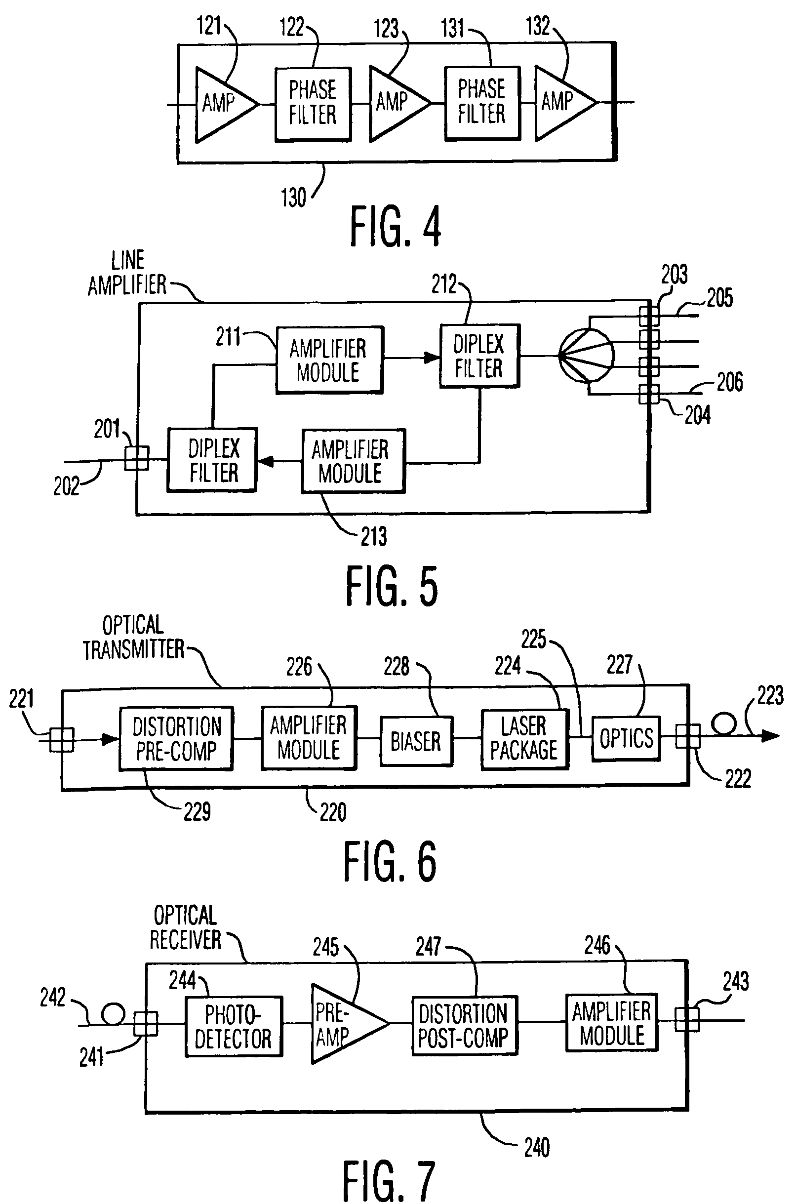 Amplifier composite triple beat (CTB) reduction by phase filtering