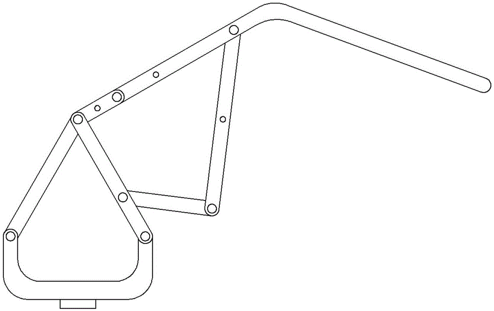 A variable configuration large space palletizing robot mechanism