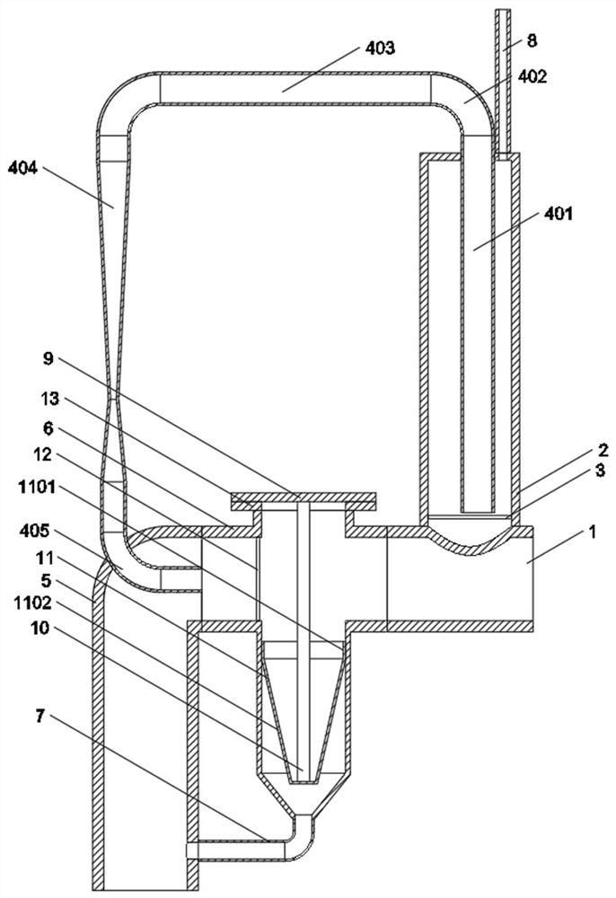 Unpowered self-cleaning rainwater filtering device