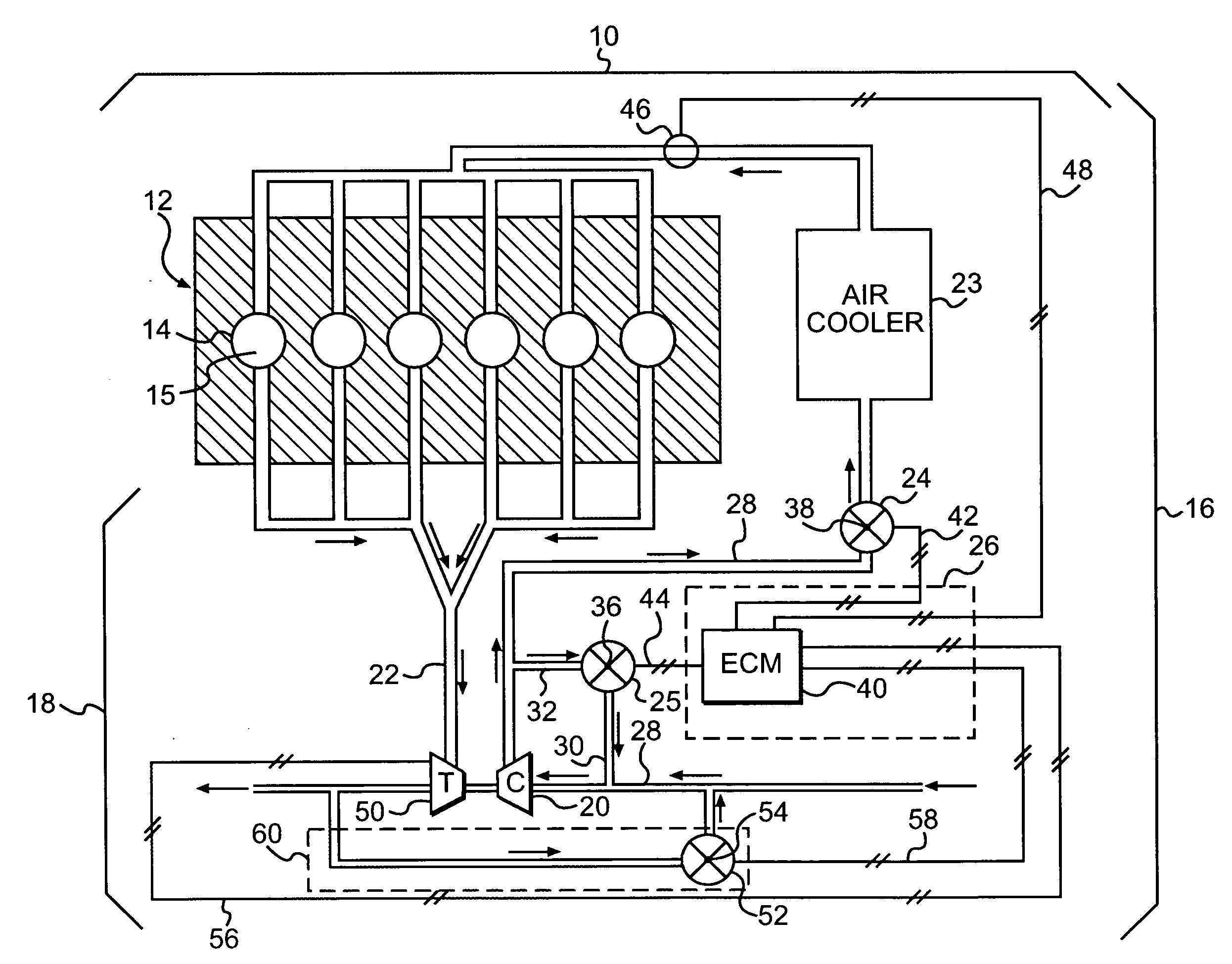 Decoupling control strategy for interrelated air system components