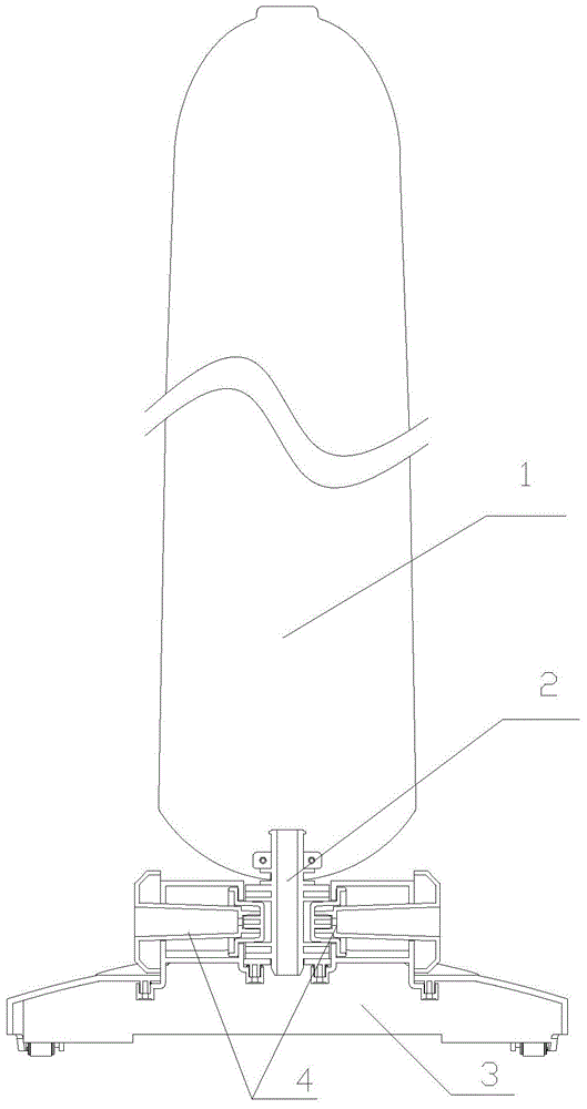 Convenient-to-demount novel connecting structure of steam mop