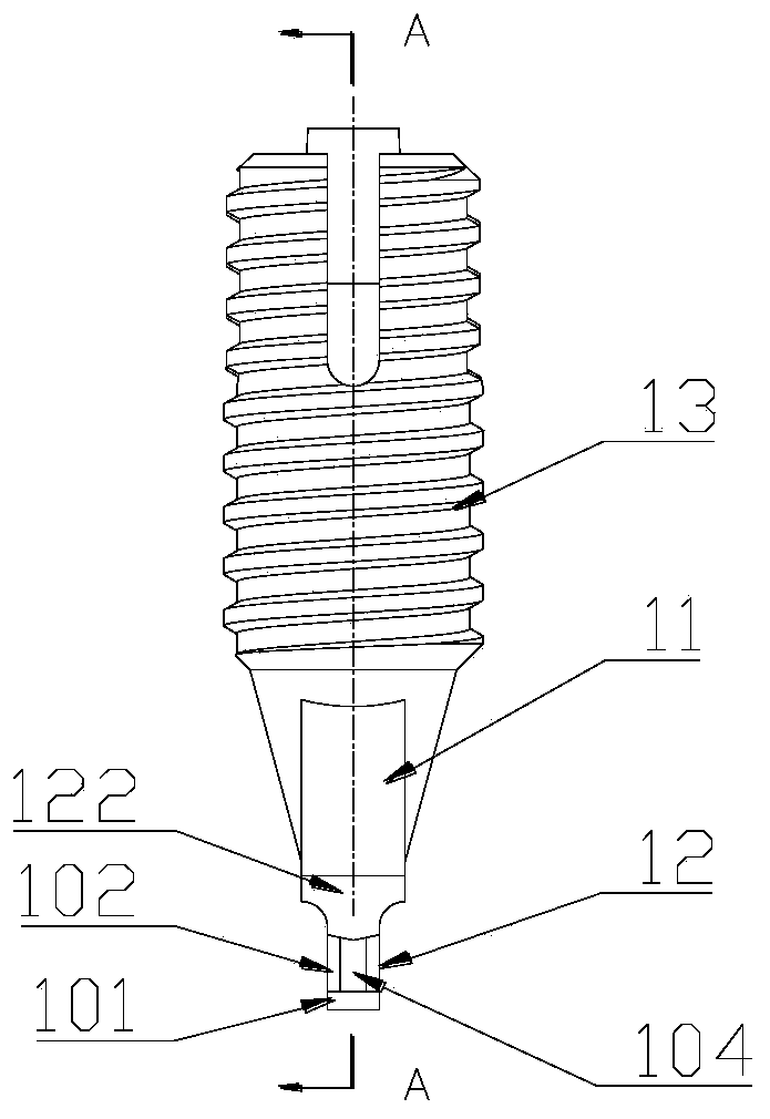 Glue discharging nozzle for one-step beauty seam construction