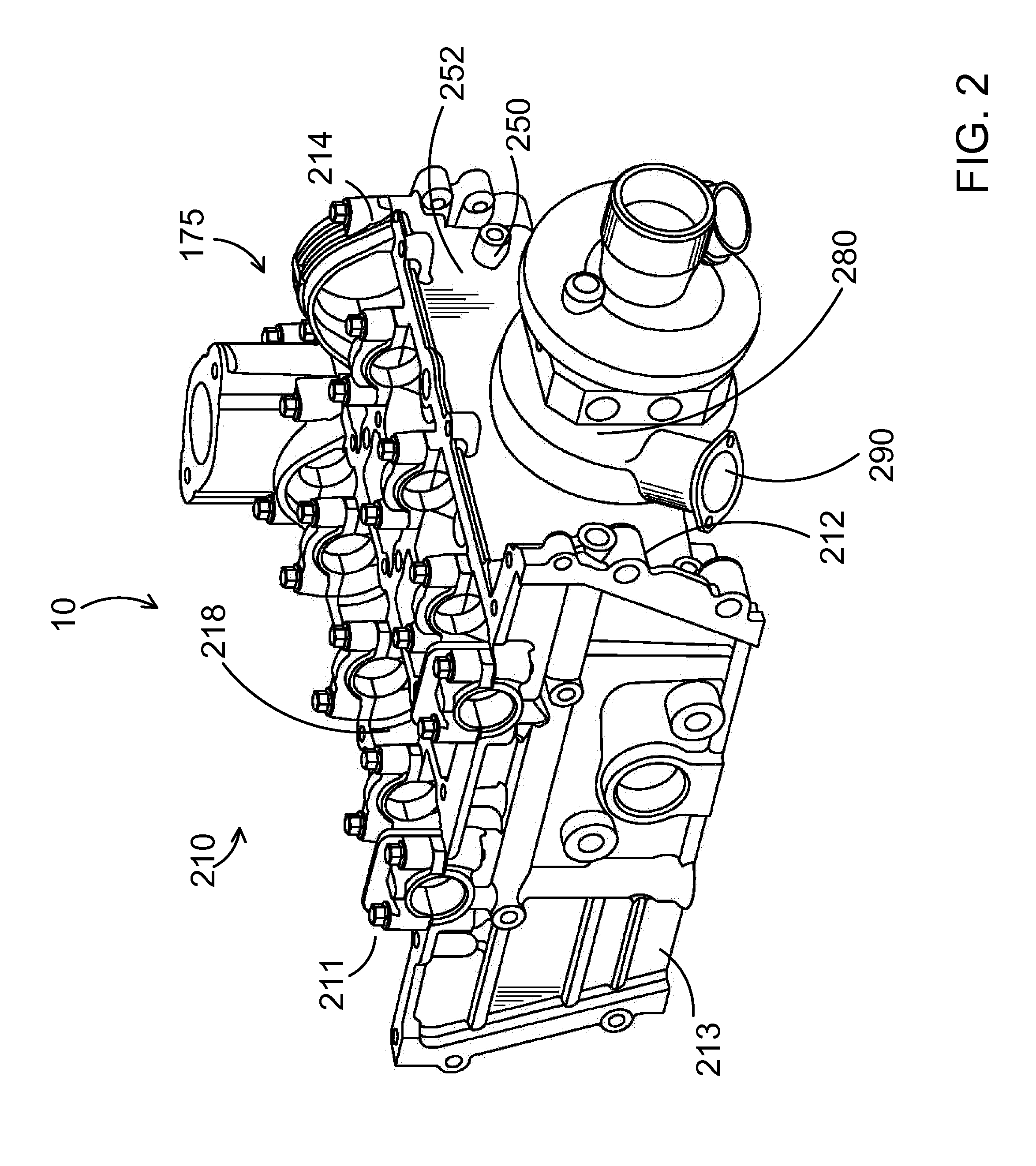 Direct inlet axial automotive turbine